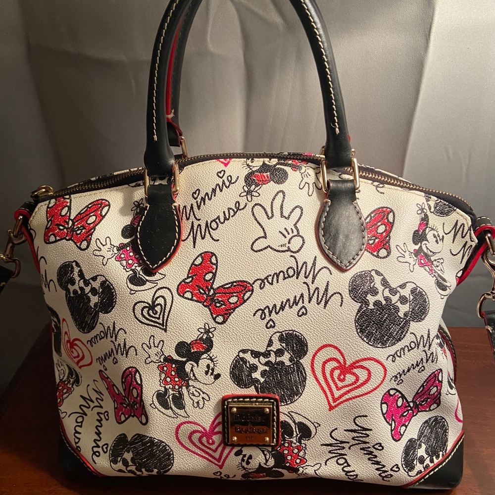 Disney Dooney & Bourke Minnie Hearts Bows satchel